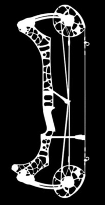 Mathews Phase 4 29 Bow Decal 8 x 3  Vinyl Decal Sticker - White/Other Colors