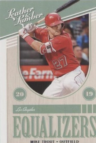 2019 Panini Leather & Lumber - Mike Trout #EQ-4