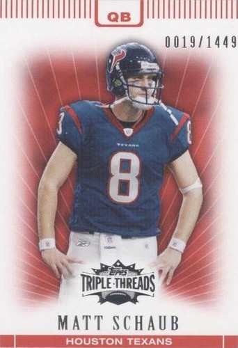 2007 Topps Triple Threads Matt Schaub #18