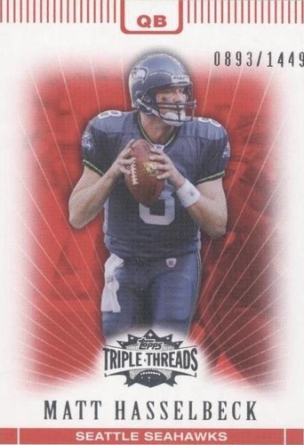 2007 Topps Triple Threads Matt Hasselbeck #11