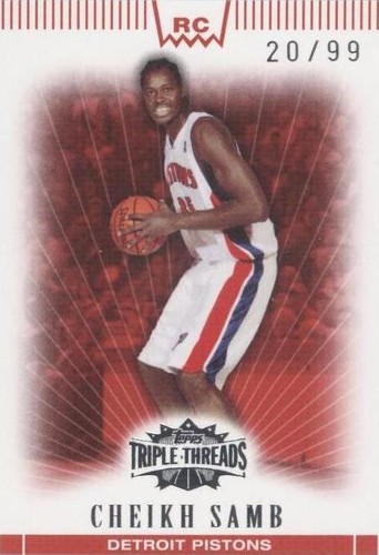 2007-08 Topps Triple Threads - Cheikh Samb #129