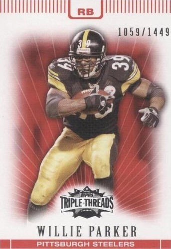 2007 Topps Triple Threads Willie Parker #34