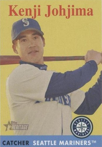 3★野球★MLB★kenji johjima★prostars★フィギュア Kenji Johjima 2007 Topps #344 Baseball Card Seattle Mariners