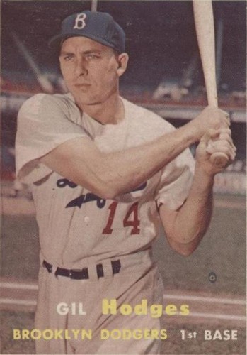 1957 Topps - Gil Hodges #80