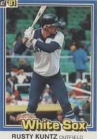1981 Donruss - Rusty Kuntz #282