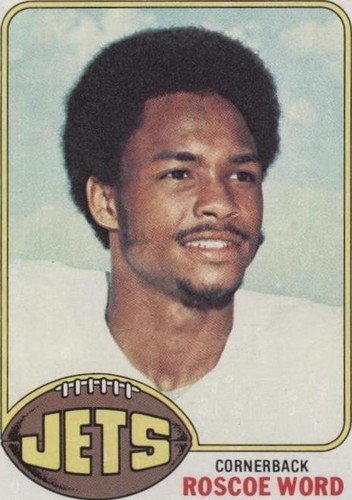 外国スポーツ選手カード 1976 Topps Football Roscoe Word New York Jets Card #488 | eBay