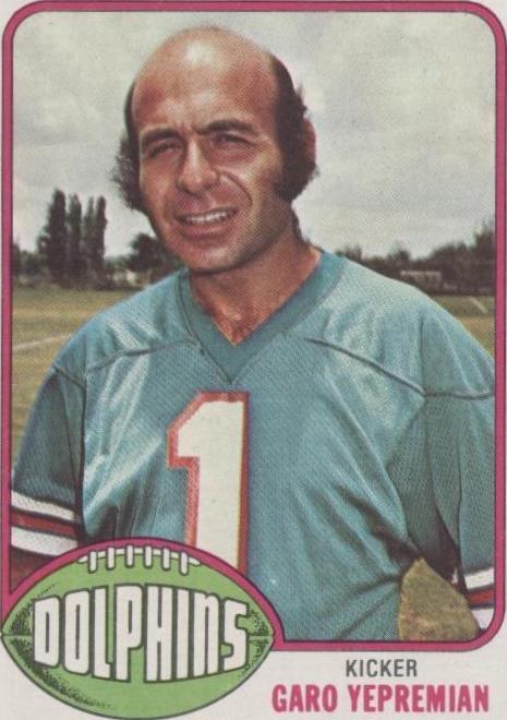 1976 Topps Garo Yepremian #435