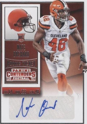 2015 Panini Contenders Nate Orchard #179
