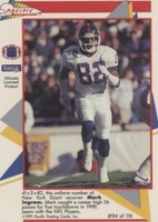 1991 Pacific Flash Cards Mark Ingram #104