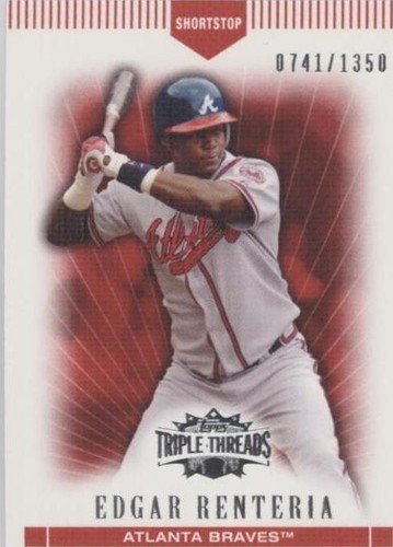 2007 Topps Triple Threads - Edgar Renteria #34