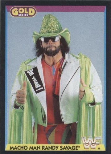CARTE MACHO MAN RANDY SAVAGE# 134 MERLIN TRADING CARD WWF
