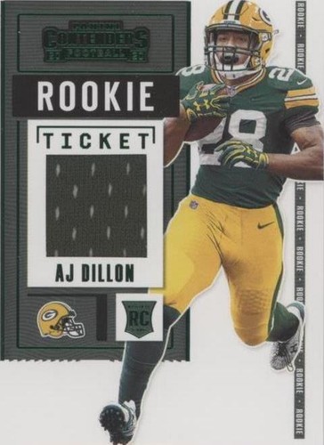 2020 Panini Contenders A. J. Dillon #RSV-AJD