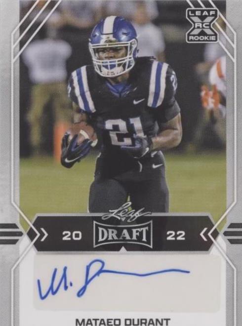 2022 Leaf Draft Mataeo Durant #BA-MD1