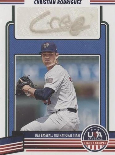 2023 Panini USA Baseball Stars & Stripes - Christian Rodriguez #18U-CR