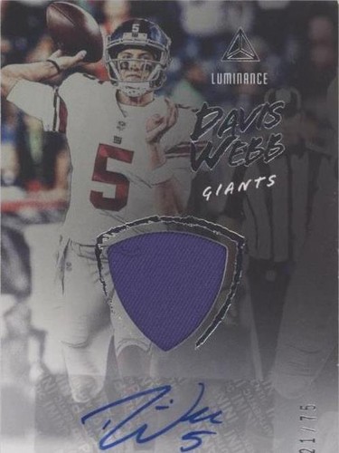 2018 Panini Luminance Davis Webb #AJ-DW
