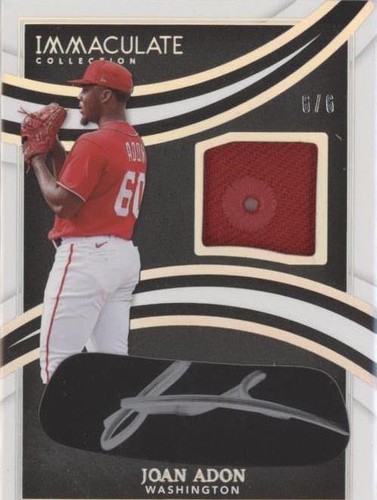 2022 Panini Immaculate Collection - Joan Adon #IBP-AD
