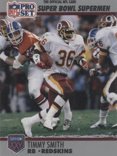 1990 Pro Set Super Bowl XXV Silver Anniversary Timmy Smith #43