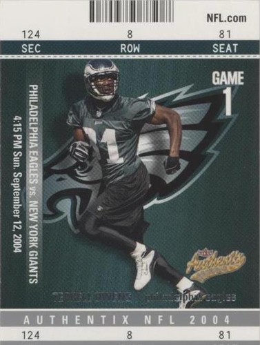 2004 Fleer Authentix Terrell Owens #16