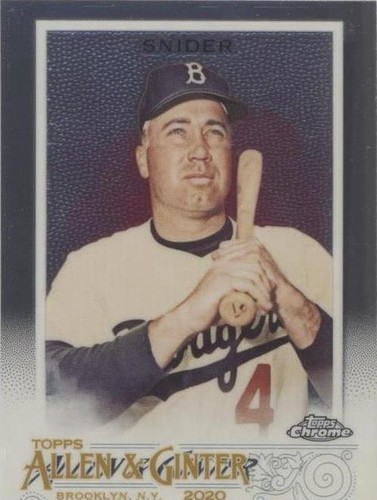 2020 Topps Allen & Ginter Chrome - Duke Snider #59