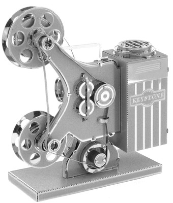 Fascinations Metal Earth Vintage Movie Projector 3D Laser Cut Steel Model Kit