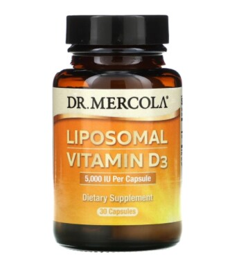 Dr. Mercola, Liposomal Vitamin D3, 5,000 IU, 30 Capsules