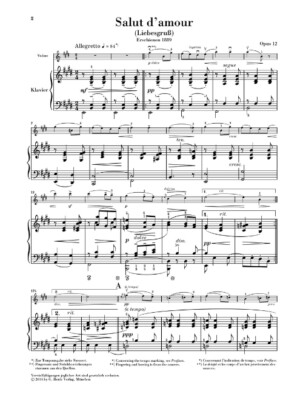 Edward Elgar Salut d'amour, Op. 12 for Violin and Piano with Marked and Unmarked