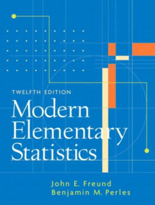 Modern Elementary Statistics Hardcover John, Perles, Benjamin Fre