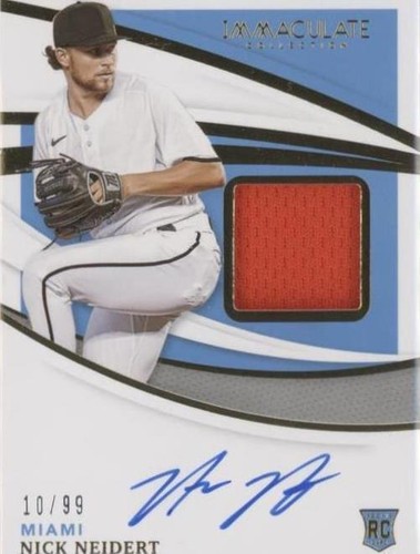 2021 Panini Immaculate Collection - Nick Neidert #IMA-NN