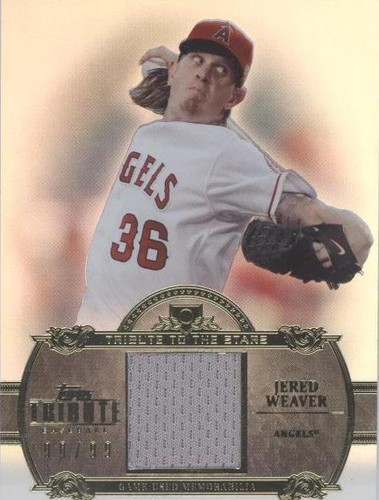 2013 Topps Tribute - Jered Weaver #TTSR-JW
