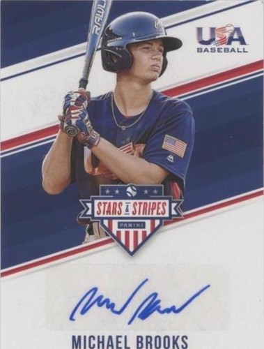 2018 Panini USA Baseball Stars & Stripes - Michael Brooks #SS-MB