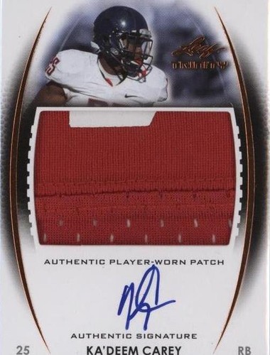 2014 Leaf Trinity Ka'Deem Carey #DP-KDC