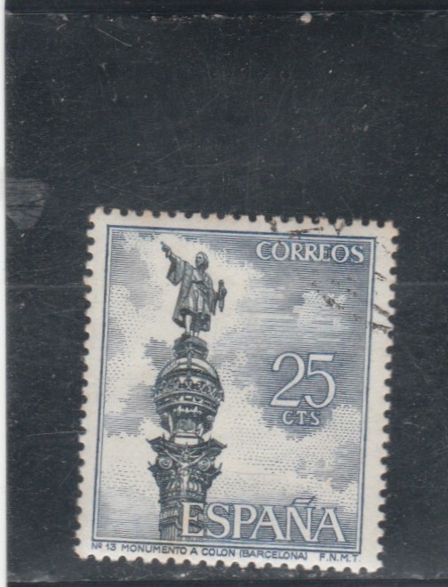 L7145 Espagne Timbre  NÂ° Y&T 1306 De 1965 