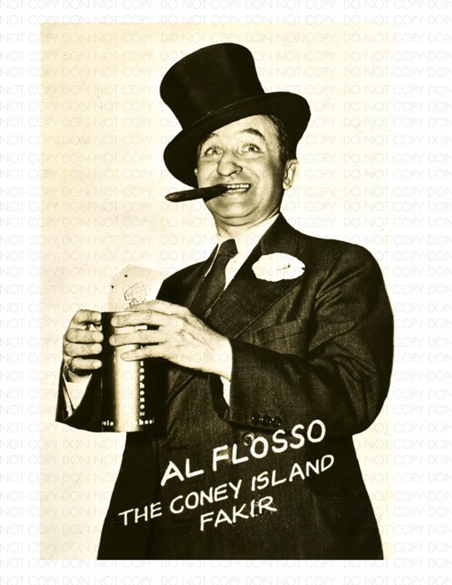 AL FLOSSO 8.5 X 11 PUBLICITY PHOTO (1949) / Archival Magician Photo Reprint