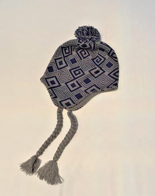 

ADIDAS Originals Trefoil Grey ICE CAP EARFLAP Beanie Winter Snow Hat Tassels NEW, Серый