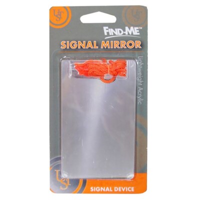 UST Find-Me Signal Mirror, 4.5 x 2.75-in (20-310-143) with Lanyard Free Shipping