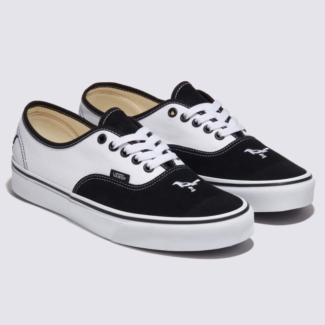 スニーカー ^VANS^ Authentic McPie Bird Black White VN0009PVBPB1 VANS Womens BIRDS AUTHENTIC VN0009PVBPB BLACK / WHITE US W