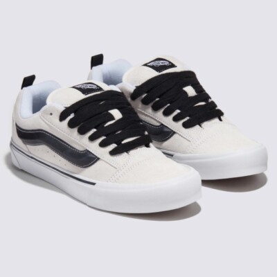New Vans Knu Skool Skateboarding Shoes - White (VN0009QCYB2)