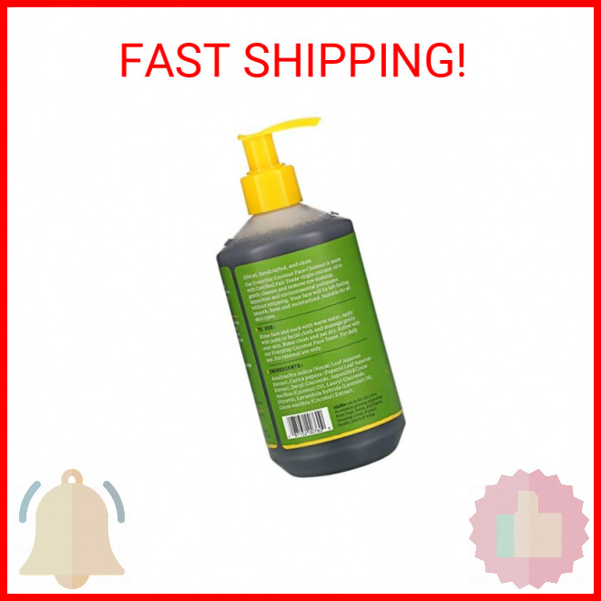 Alaffia Everyday Coconut Face Cleanser for All Skin Types. Leaves Skin Fresh and