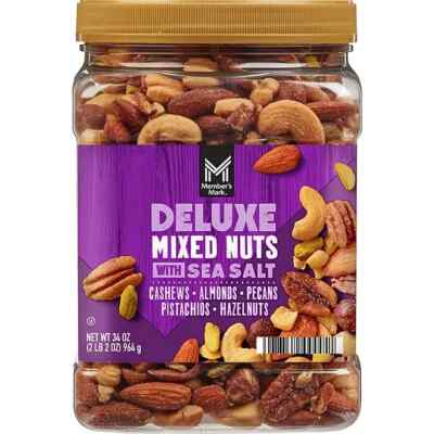Member's Mark Deluxe Mixed Nuts with Sea Salt 34 oz - FREE SHIPPING