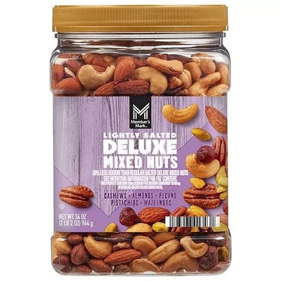 Member's Mark Lightly Salted Deluxe Mixed Nuts (34oz) Great Price