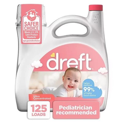 Dreft Baby Liquid Laundry Detergent, 125 loads, 170 fl. oz.