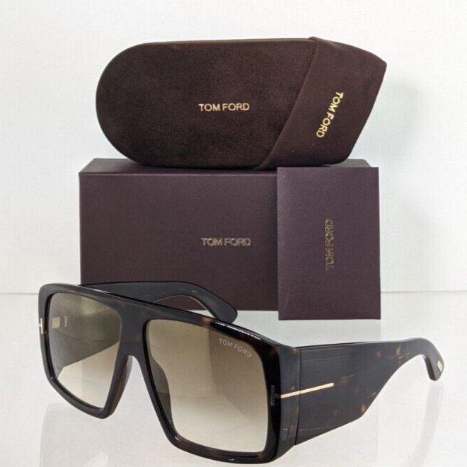 Pre-owned Tom Ford Brand Authentic  Sunglasses Ft Tf 1036 52f Raven 52f Tf1036 60mm In Brown