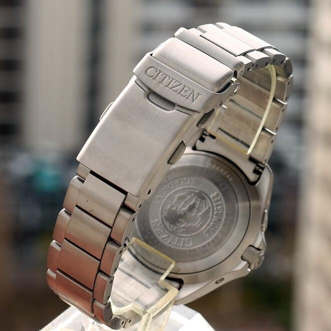 Pre-owned Citizen Promaster Land Pmd56-2951 Eco-drive Titanium Men's Watch From Japan