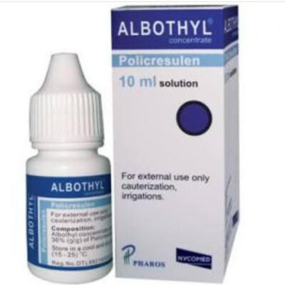 Albothyl 10ml Concentrate Policresulen Antitrichomonal Candidal Agent For Thrush