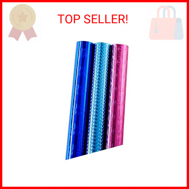 Holographic Foil Gift Wrap 17.3 X 200 In Per Roll (73 Sq Ft Total