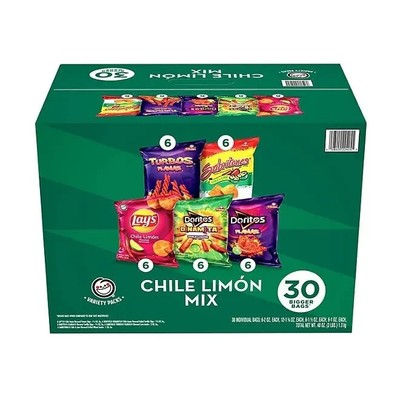 Sabritas Chile Limon Mix Variety Pack Snacks (30 ct.)