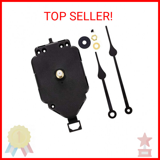Pendulum Clock Movement Replacement - Long Shaft Quartz Mechanism