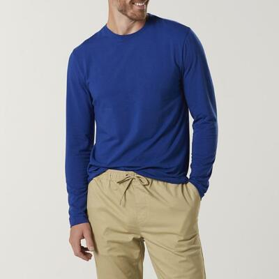 Structure Men's Long-Sleeve Slim Fit T-Shirt - Sodalite Blue X-Large