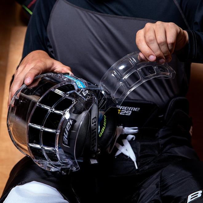 Bauer Concept 3 Visor Splash Guard! SR JR On-Ice 2-Pack Clear Mask Hockey