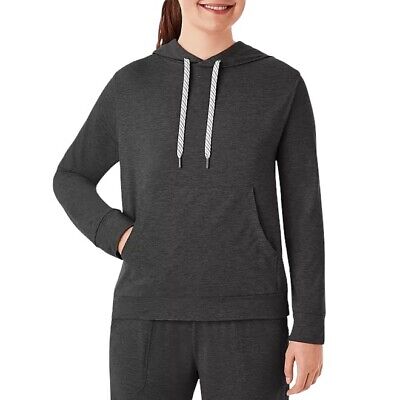 NWT Members Mark Womens Size M Charcoal Grey Favorite Soft Pullover Hoodie